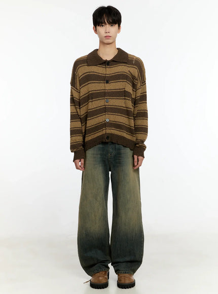 mens-striped-distressed-collared-cardigan-in503
