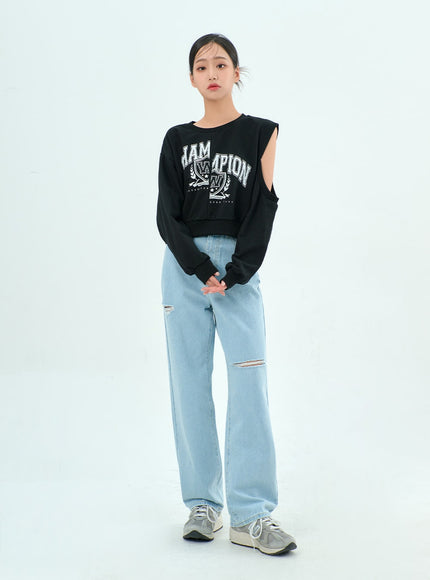 Ripped Basic Jeans BA328