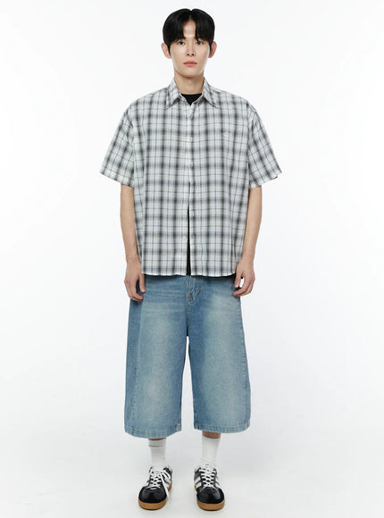 mens-plaid-short-sleeve-shirt-ia527