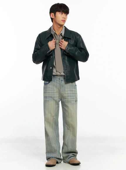 men-s-striped-brushed-washed-jeans-if504