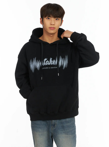 taken-fleece-hoodie-ij514 / Black