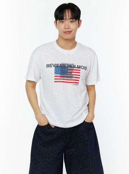 mens-graphic-semi-crop-tee-iu518 / White