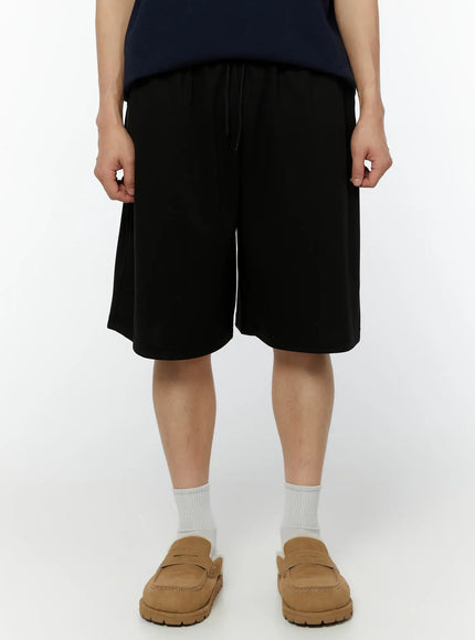 mens-basic-elastic-waist-sweat-shorts-iu515