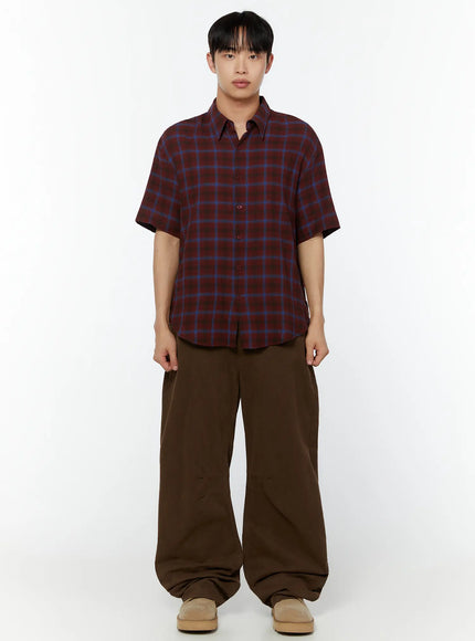 mens-rolled-sleeve-plaid-shirt-iu515