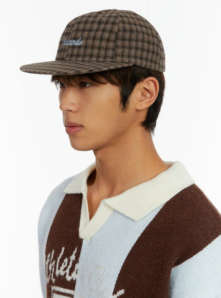 checkered-street-style-camp-hat-id523