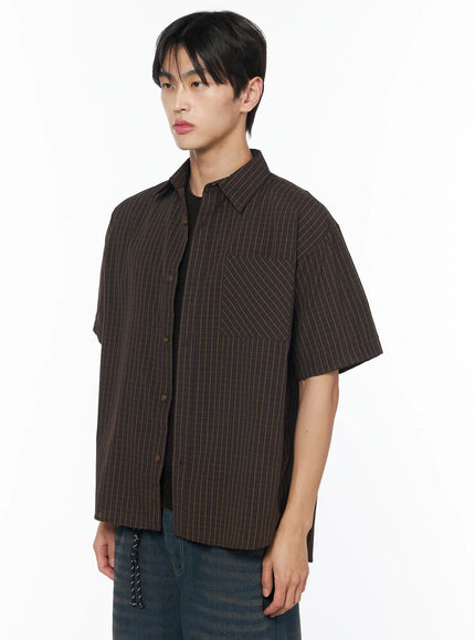 mens-chocolate-plaid-button-up-shirt-iu510