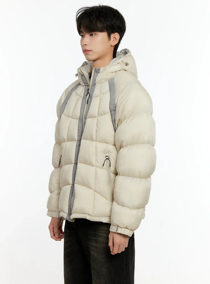 mens-color-block-puffer-jacket-light-beige-io531