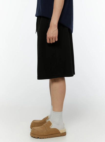mens-basic-elastic-waist-sweat-shorts-iu515