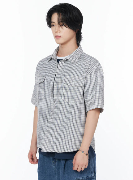 mens-pocket-checkered-short-sleeve-shirt-iy519