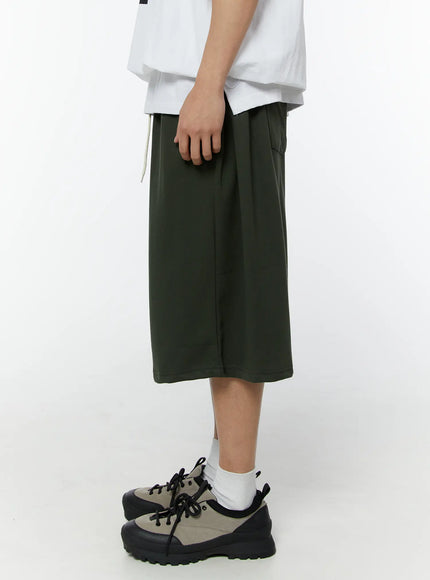 mens-pintuck-bermuda-shorts-dark-green-iu508