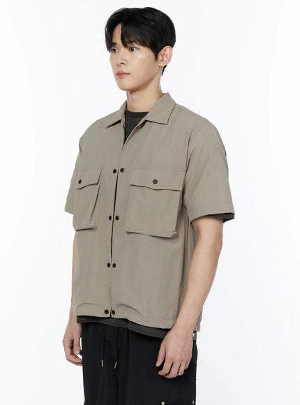 mens-casual-snap-button-short-sleeve-shirt-ia527