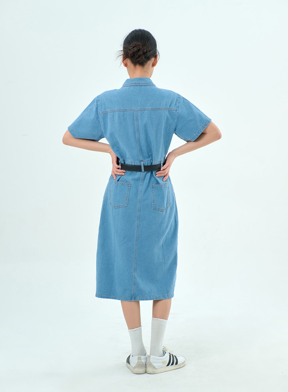 THE 90'S MIDI DENIM DRESS