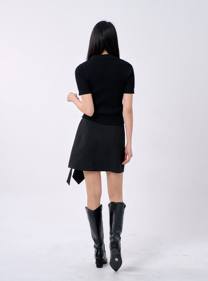 Unbalanced Mini Skirt BA327