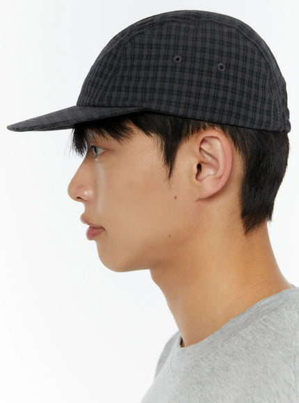 embroidered-plaid-hat-iu518