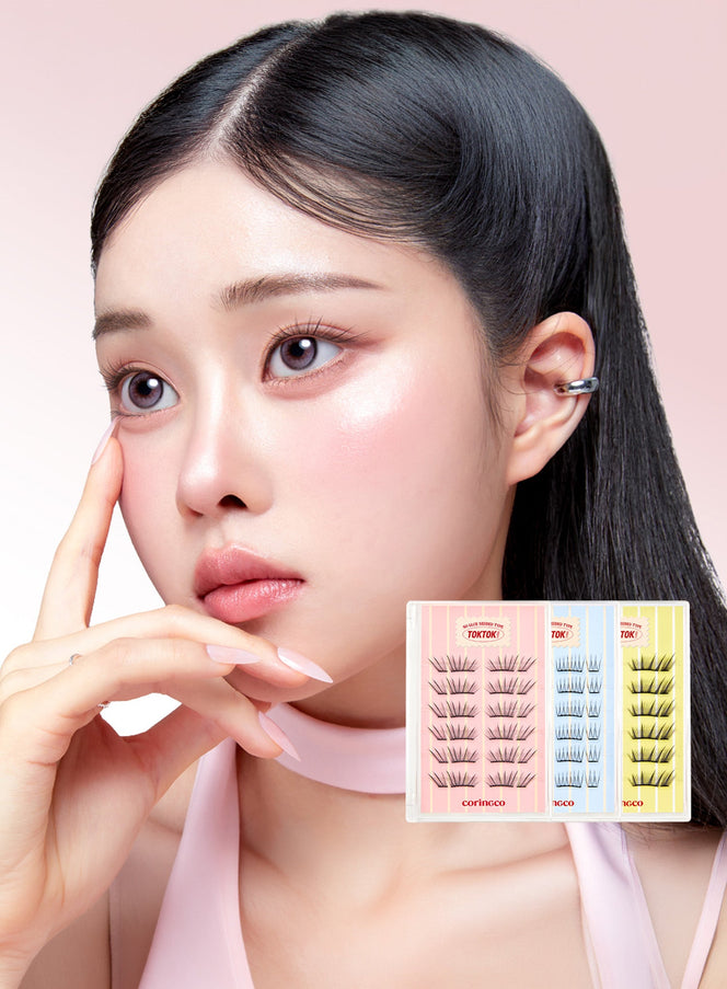 TOKTOKHARA No Glue Half Eyelash (24pcs)