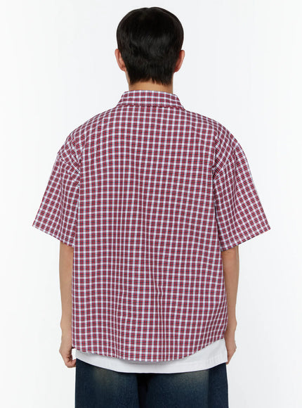 mens-plaid-short-sleeve-shirt-iu516