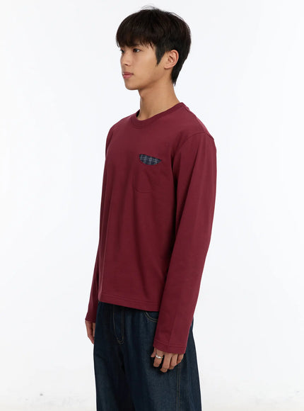 mens-long-sleeve-tee-with-plaid-pocket-im530