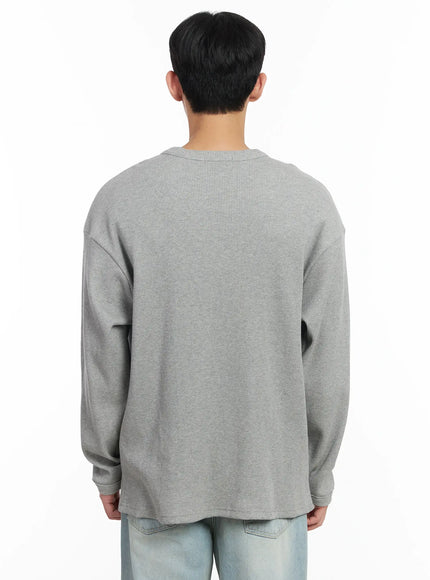 mens-waffle-henley-long-sleeve-shirt-if517