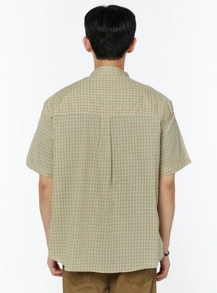 mens-plaid-short-sleeve-shirt-iu504