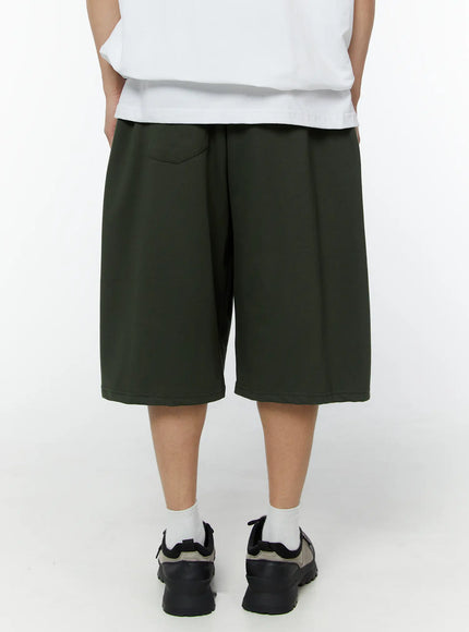mens-pintuck-bermuda-shorts-dark-green-iu508