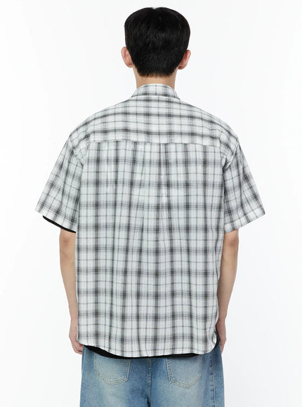 mens-plaid-short-sleeve-shirt-ia527