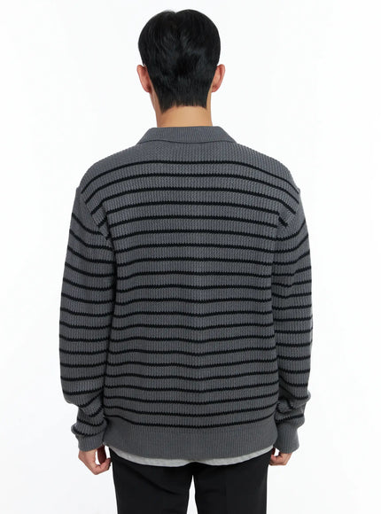 mens-stripe-knit-collared-cardigan-in518-1