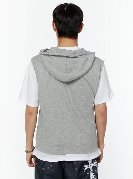 mens-hooded-zip-up-sleeveless-vest-iu516
