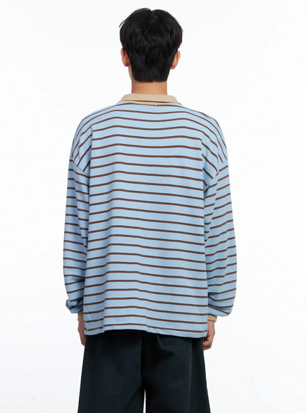 mens-striped-polo-long-sleeve-top-is519