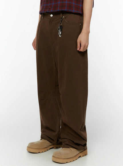 mens-keychain-detail-curved-cotton-pants-iu515