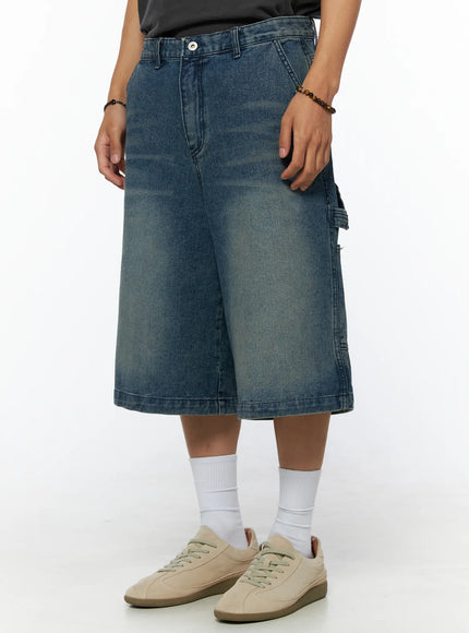 Men's Patchwork Carpenter Jorts IL520