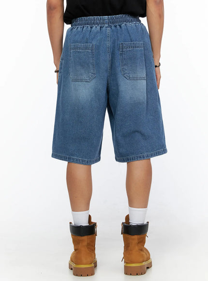 Men's Drawstring Washed Jorts IL520