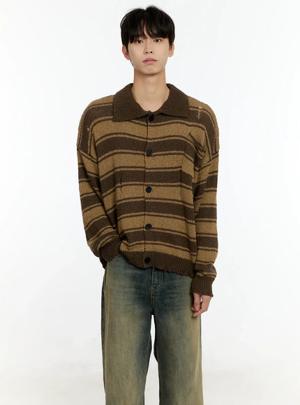 mens-striped-distressed-collared-cardigan-in503