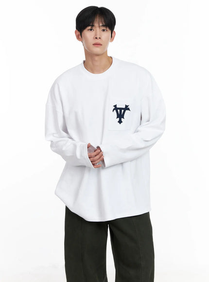 mens-casual-embroidered-pocket-long-sleeve-ij521