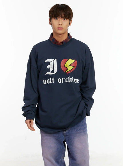mens-graphic-bold-oversized-long-sleeve-shirt-id523