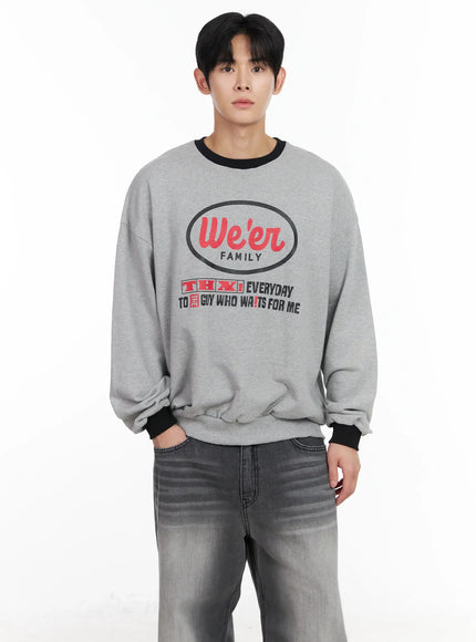 mens-graphic-sweatshirt-im523 / Gray