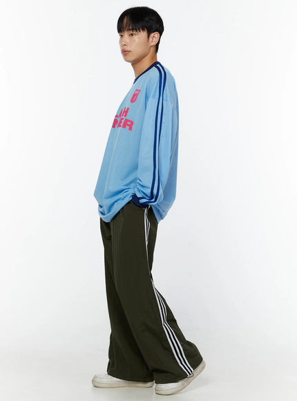 mens-athletic-long-sleeve-top-iu518 / Light blue