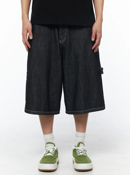 mens-black-carpenter-bermuda-shorts-iu510