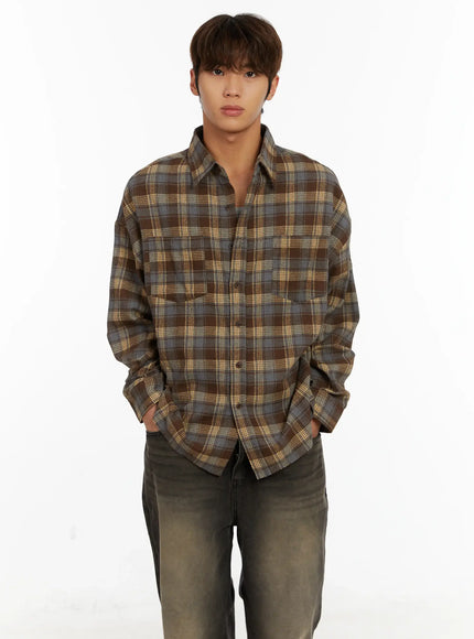 mens-casual-checkered-shirt-id523