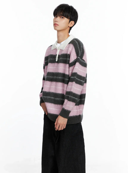 mens-striped-knit-sweater-light-pink-is519
