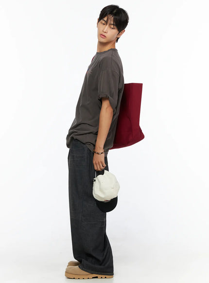 Men's Oversized Flag Graphic T-Shirt IL520