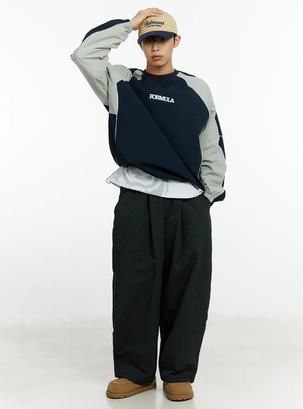 mens-racing-nylon-colorblock-drawstring-sweatshirt-if511