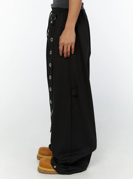mens-eyelet-detail-wide-leg-pants-iy508-black