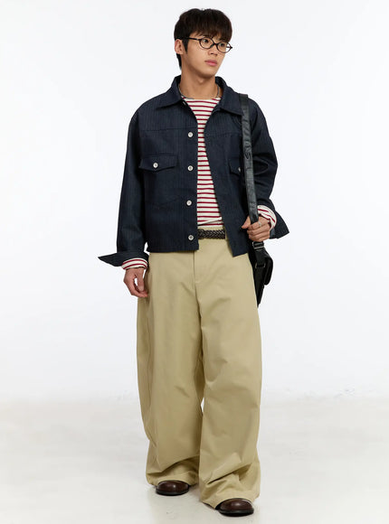 mens-raw-denim-jacket-im530 / Dark blue
