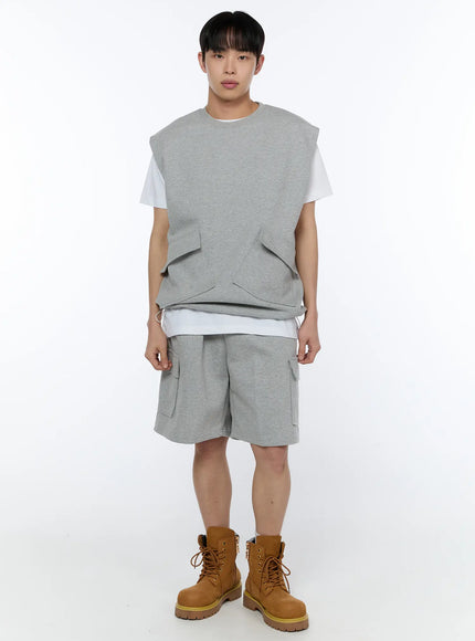 mens-big-pocket-vest-ia517 / Gray
