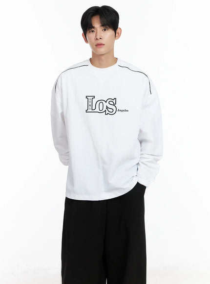mens-graphic-crewneck-sweatshirt-im523 / White