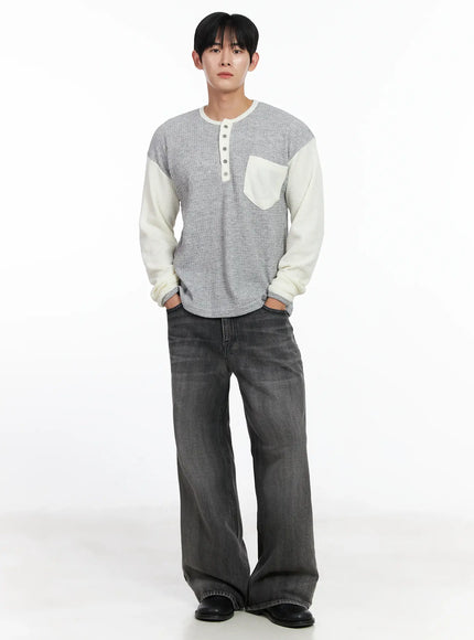 mens-dark-gray-semi-flared-jeans-ij521