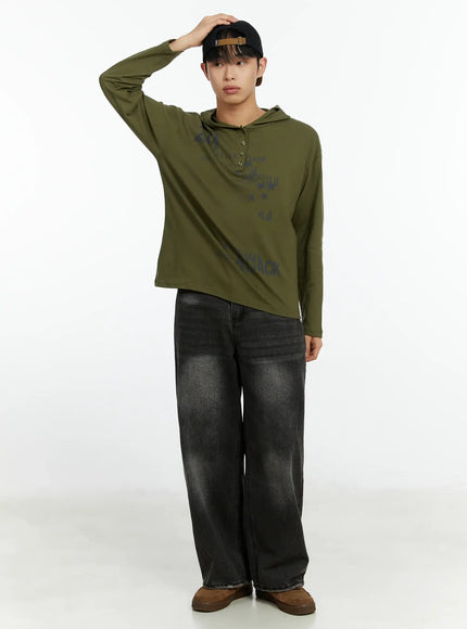 mens-graphic-print-henley-hooded-long-sleeve-top-if511