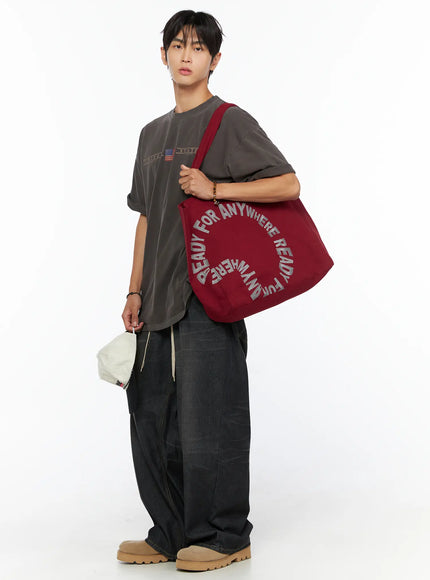 Men's Oversized Flag Graphic T-Shirt IL520
