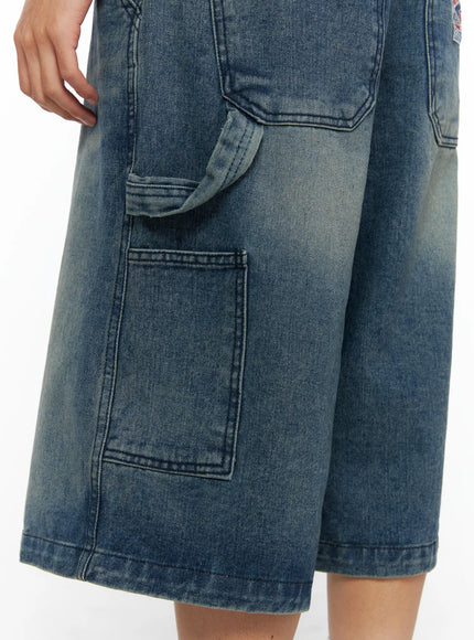 Men's Patchwork Carpenter Jorts IL520