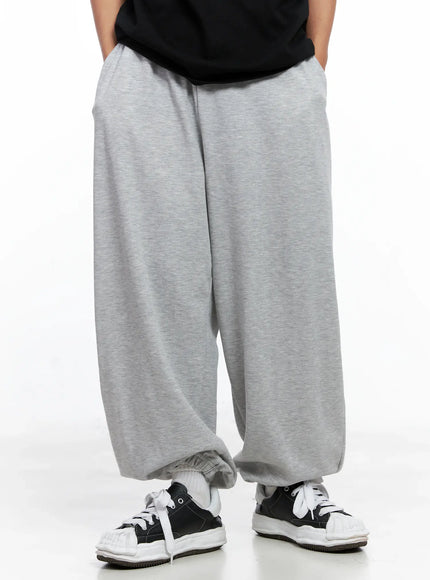 mens-loose-sweatpants-io506 / Gray